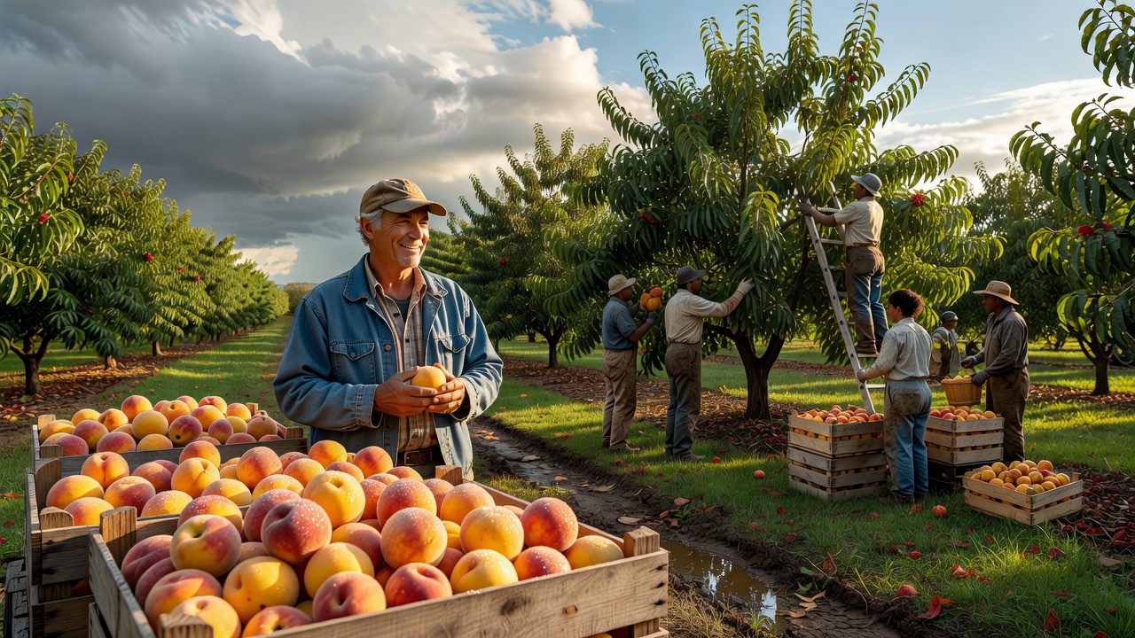 Peach Grove Farmers Report Record Harvest Despite Variable Weather